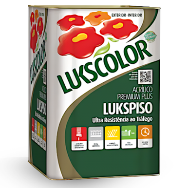 ACRÍLICO LUKSCOLOR PREMIUM PLUS LUKSPISO BRANCO 18.0L