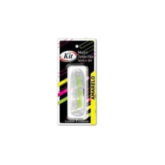 MARCA TEXTO FITA 720512 / 720513 - AMARELO - UN - KIT