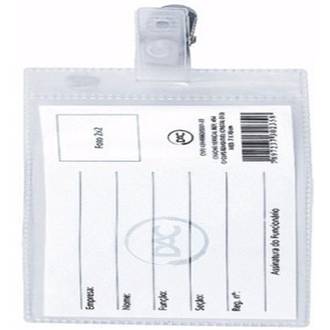 CRACHA VERTICAL C/ PRESILHA 70 X100MM - 454 - PCT 50 - DAC