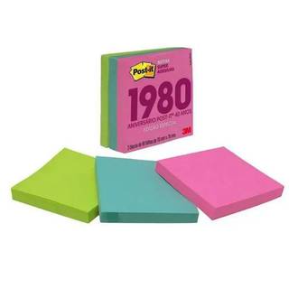 POST IT BLOCO ADESIVO 90F - 76X76 - C/3 SUPERNOVA - UN - 3M