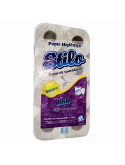 PAPEL HIGIENICO STILO C/8 60M - 100% CELULOSE - UN - MEYORS