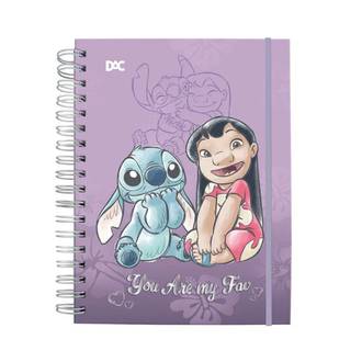 CADERNO COLEGIAL SMART 10X1 80FLS - 5376 - STITCH - PCT 4 - DAC