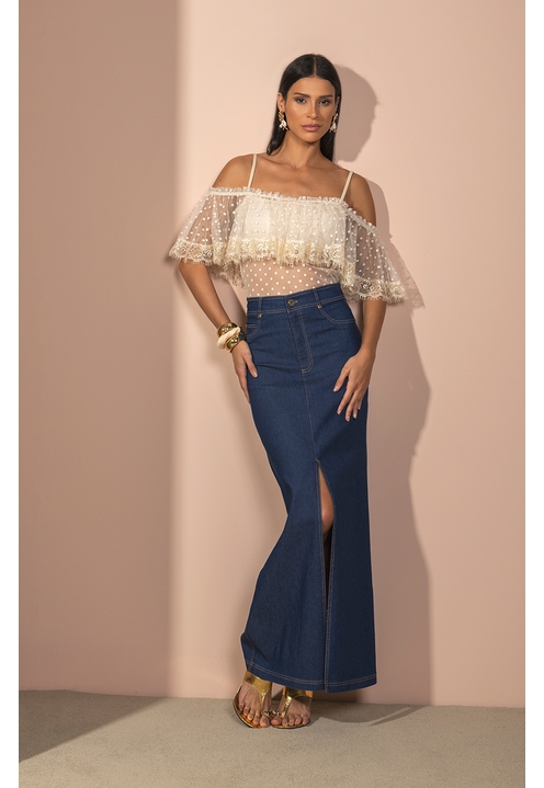 Saia Stacy Blue Denim - 4