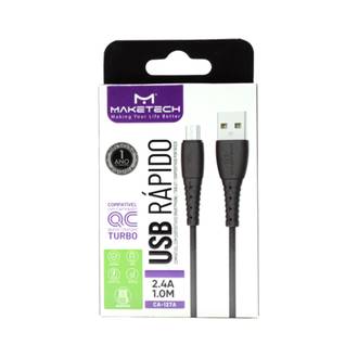CABO USB - MICRO USB 1M - CA-127A - PRETO - UN - MAKETECH