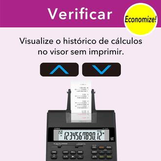 CALCULADORA MESA C/BOB 12 DIG HR150RC - PRETO - UN - CASIO