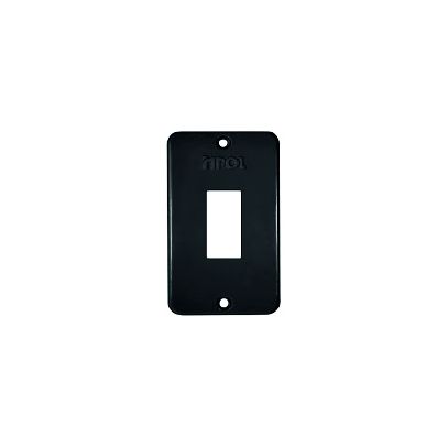 CONDULETE PLACA P/1TECLA 3/4 PRETO INPOL
