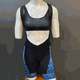 Bretelle All Over Feminino Preto e Azul - 1
