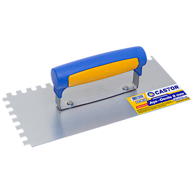 DESEMPENADEIRA DE AÇO DENTADA CASTOR 12 X 27CM