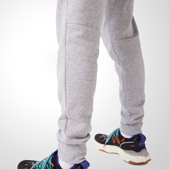 CALÇA MASCULINA ESPORTIVA EM FLEECE ALGODÃO CINZA LACOSTE