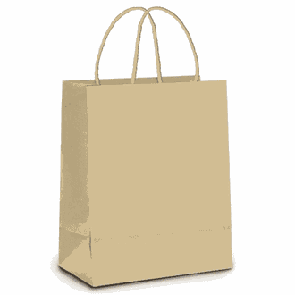 SACOLA DE PAPEL KRAFT PARDO  - 21,5x15x8 P - UN - CROMUS