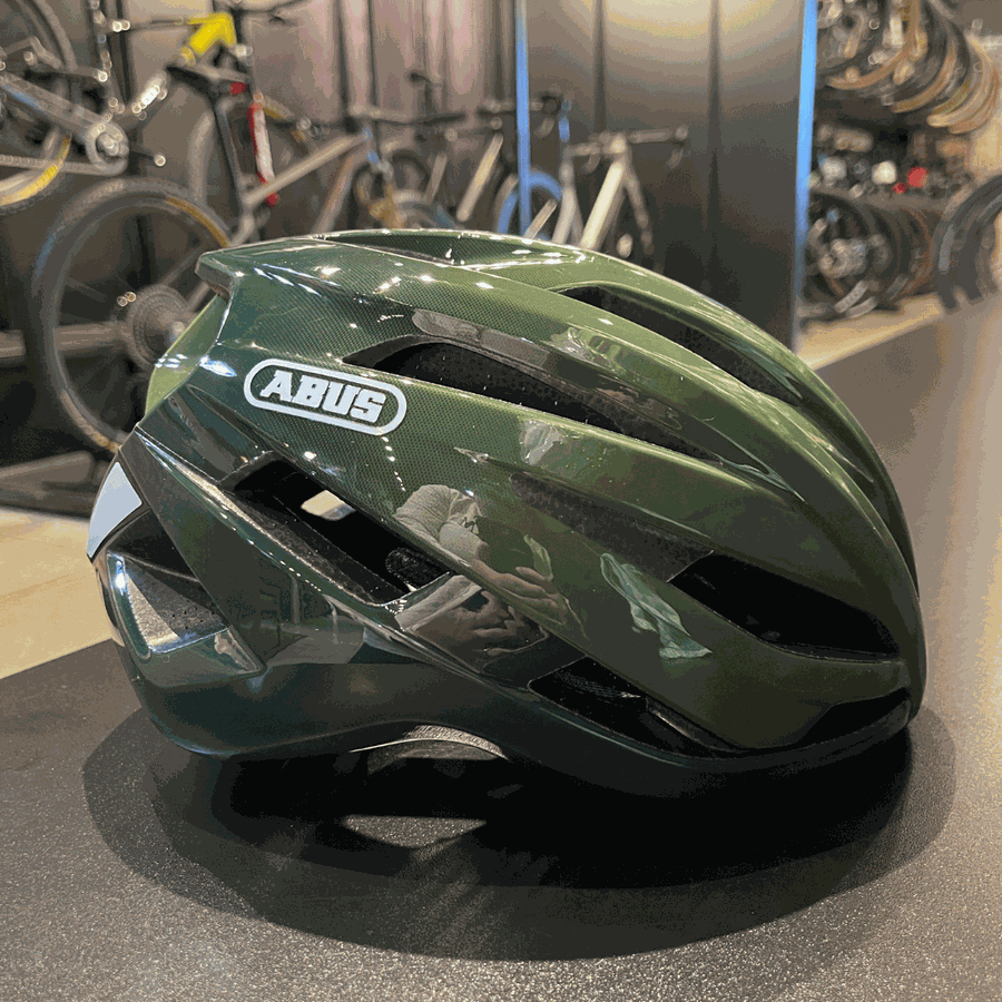 Capacete Abus Stormchaser Verde Militar