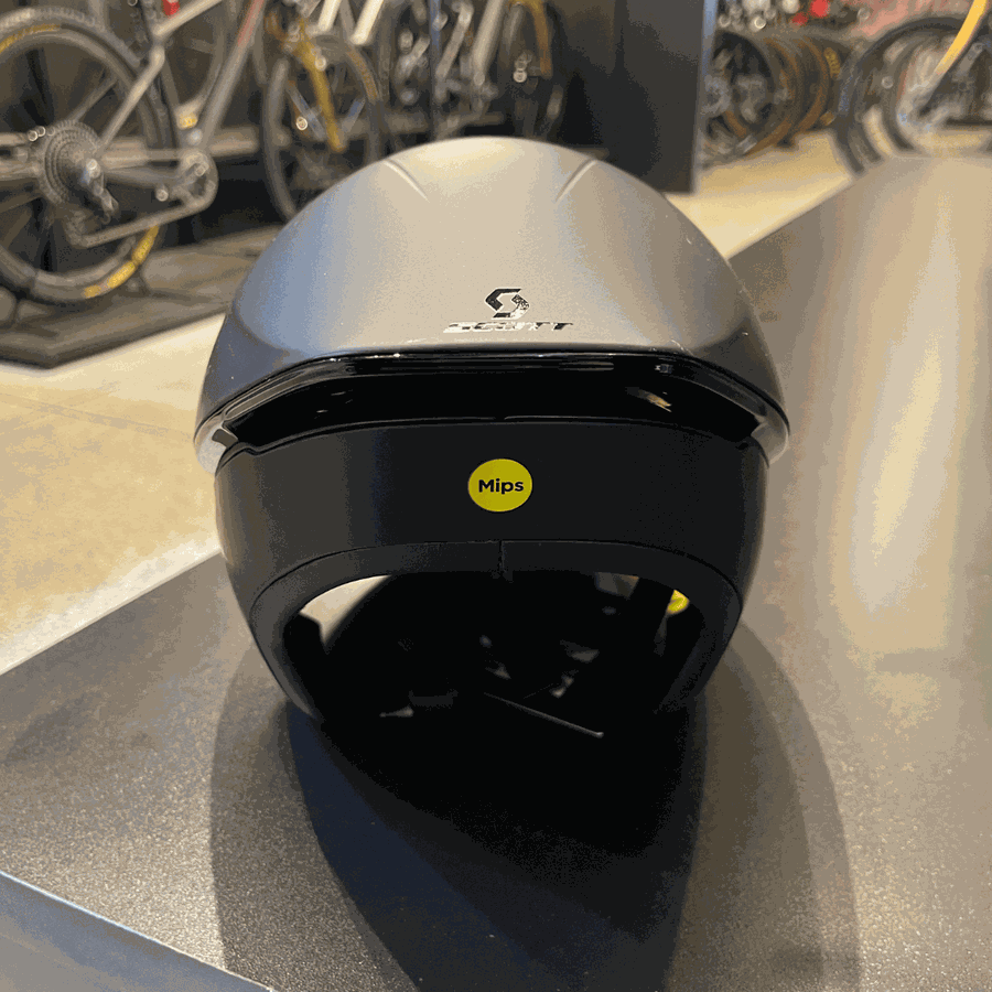 Capacete Scott Split Plus Triathlon  Preto Fosco