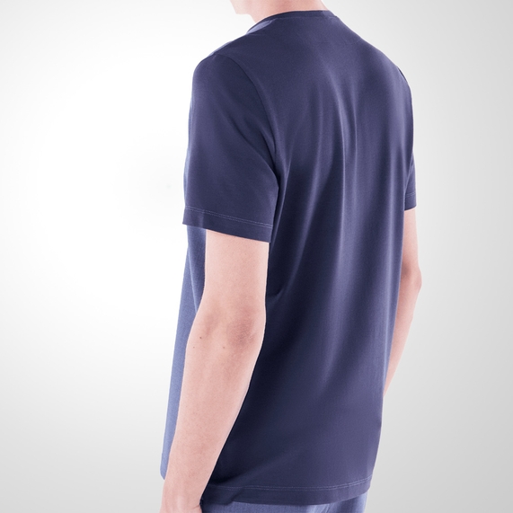 CAMISETA MASCULINA RICARDO ALMEIDA RECORTE TAILOR AIR AZUL