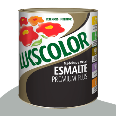 ESMALTE SINTÉTICO LUKSCOLOR BASE SOLVENTE ALTO BRILHO PLATINA 0.9L