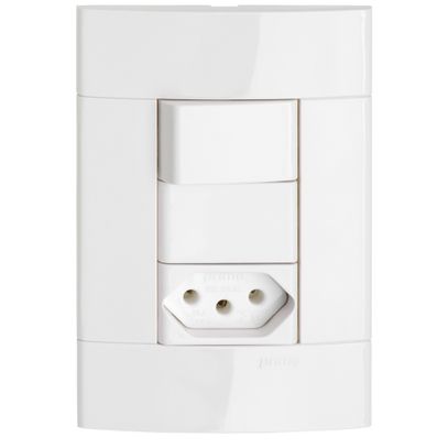 DECOR INTERRUPTOR 1(P)+TOM NBR 10A BRANCO PRM044004721