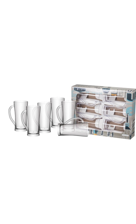 Conjunto 6 Canecos Boccati para cerveja (transparente)