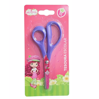 TESOURA ESCOLAR AÇO INOX 13CM MORANGUINHO - MO1801 - UN - SKYPAPER