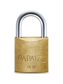 CADEADO LATAO MACICO CR- 20 - C/2 CHAVES - UN - PAPAIZ