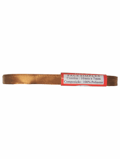 FITA CETIM Nº 1 7MMX10M  - CARAMELO - UN - KIT