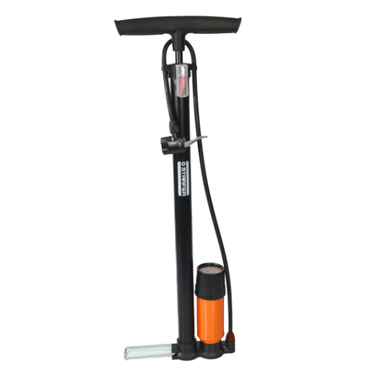 BOMBA MANUAL PARA PNEU DE BICICLETA COM MANÔMETRO STARFER REF: 02015641