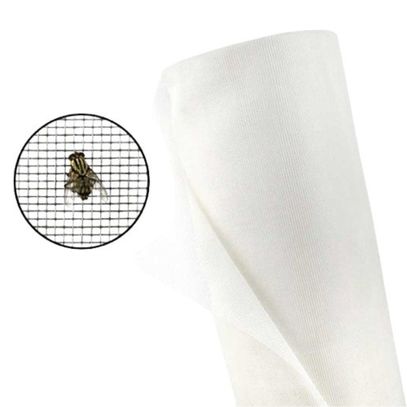 TELA MOSQUITEIRO 1,00x50 BRANCA TECNYL