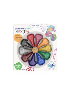 GIZ DE CERA ENCAIXA NO DEDO COLOR JOY 10 CORES - 10225 - UN - LEO E LEO
