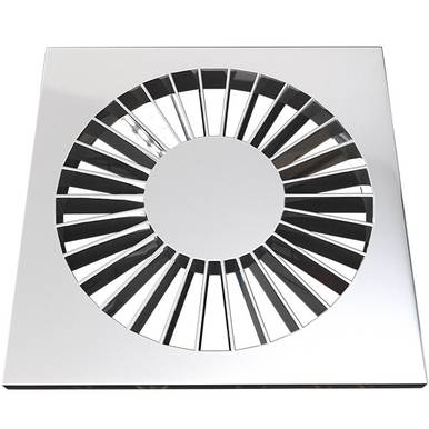 GRELHA RETRO QUADRADA ESTRELA 15 CM CROMADA