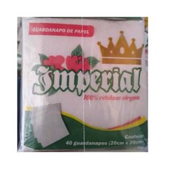 GUARDANAPO DE PAPEL C/40 20X20 - 100 % CELULOSE - UN - IMPERIAL