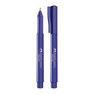 CANETA FINE PEN 0,4MM - COLORS - AZUL ESC - CX 12 - FABER