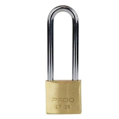 CADEADO COM CHAVE HASTE LONGA PADO 35 MM HASTE 75 MM