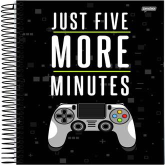 CADERNO UNIV CAPA DURA 1X1 80FLS - PLAYER 1 - UN - JANDAIA