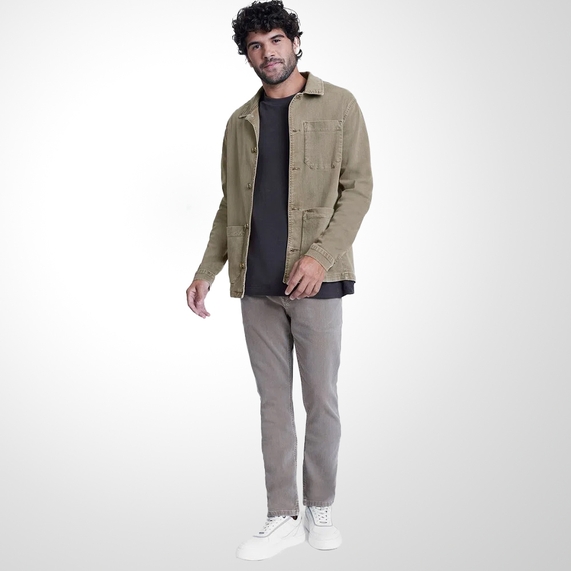 JAQUETA ARAMIS MASCULINA SARJA PARKA WORKER CAQUI