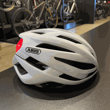 Capacete Abus Stormchaser Branco Tropical