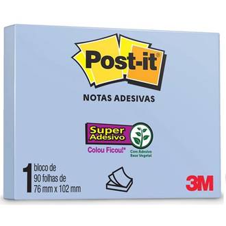 POST IT NOTAS ADESIVA 657 90F - 76X102 - LILAC - UN - 3M