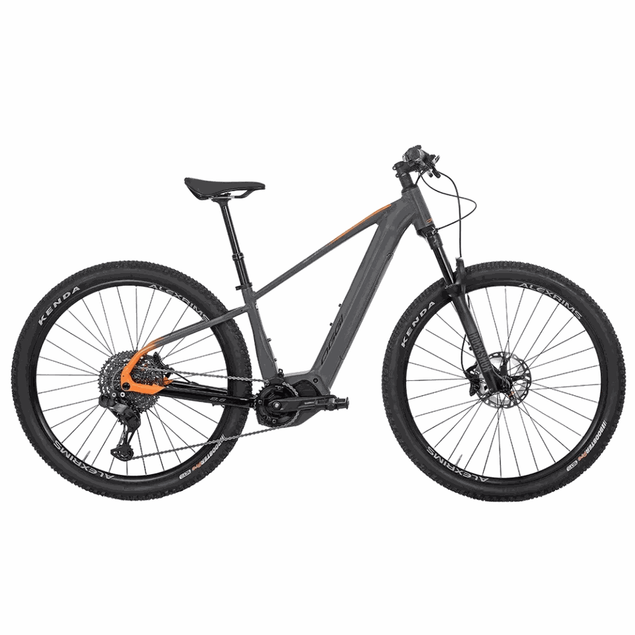 Bicicleta Elétrica Oggi Big Wheel 8.6 Cinza e Laranja 