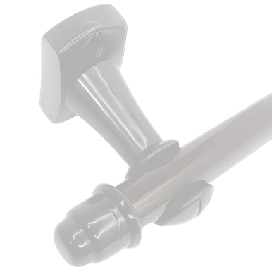 VARÃO PARA CORTINA 2 M 29 MM BRANCO