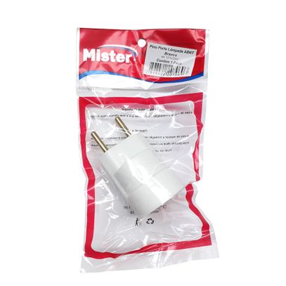 PINO PORTA LAMPADA BRANCO ABNT CARTELA MISTER