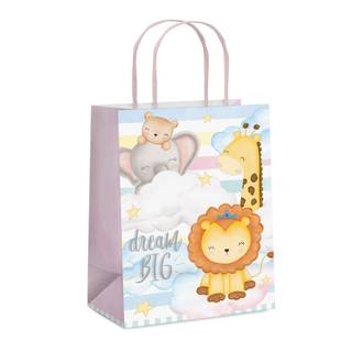 SACOLA DE PAPEL BEBE/INFANTIL SORTIDO-14001623 - 21,5x15x8 P - UN - CROMUS