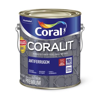 TINTA ESM CORALIT FERROLACK CINZA 3,6L