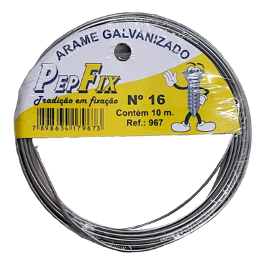 ARAME GALVANIZADO PEPFIX Nº 16 10 M