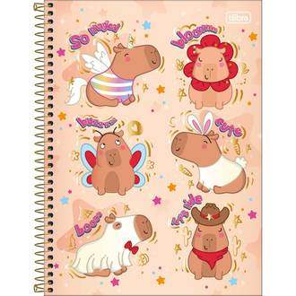 CADERNO UNIV CAPA DURA 1X1 80FLS - CAPYCLUB - UN - TILIBRA