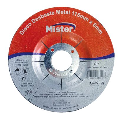 DISCO DESBASTE METAL 4,5 (115mm) MISTER
