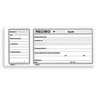 RECIBO COMERCIAL COM CANHOTO 100 FOLHAS 200X91M - 10034 - UN - SAO DOMINGOS