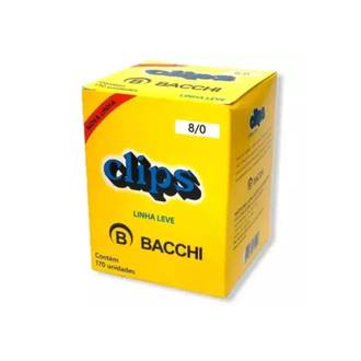 CLIPS GALVANIZADO N.8/0 C/170  - UN - BACCHI
