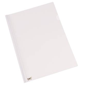 PASTA CANALETA A4 822PP - TRANSPARENTE - PCT 10 - DAC