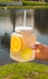 Copo Boccati Vintage 670ml com tampa e canudo (laranja)