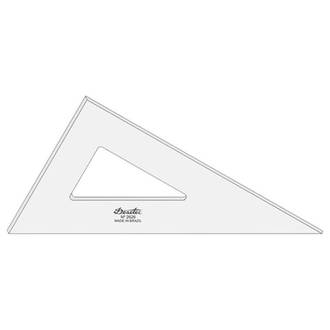 ESQUADRO S/ESCALA ACRILICO 60 26CM - 2626 - UN - TRIDENT