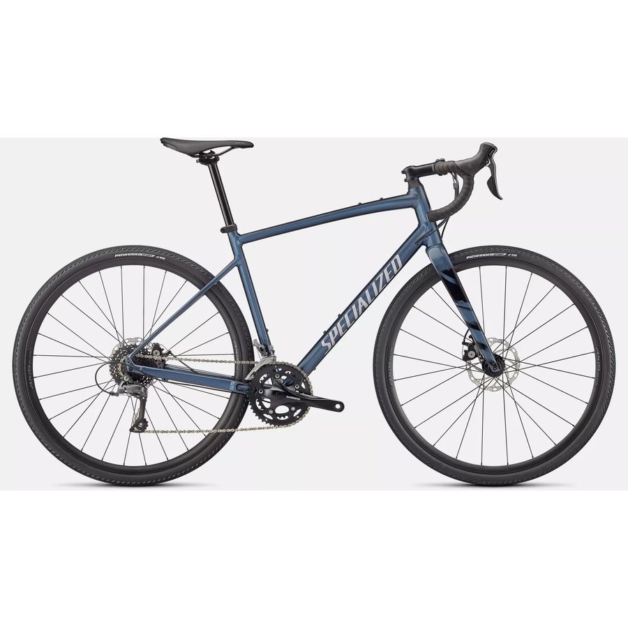 Bicicleta Specialized Diverge E5 Azul Metálico e Branca