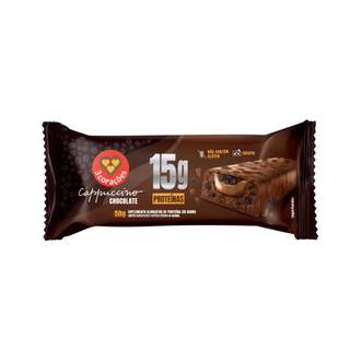 BARRA PROTEINA CAPPUCCINO 15G - CHOCOLATE - UN - 3 CORACOES