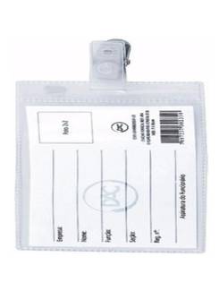 CRACHA VERTICAL C/ PRESILHA 70 X100MM - 454 - PCT 50 - DAC